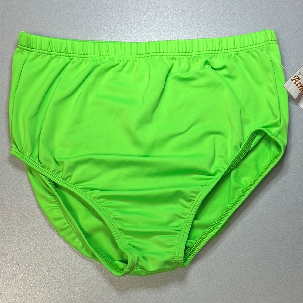Neon Green Mid-Rise Cheer & Dance Uniform Brief XL NWT